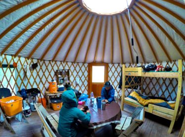 Winter Yurt Interior